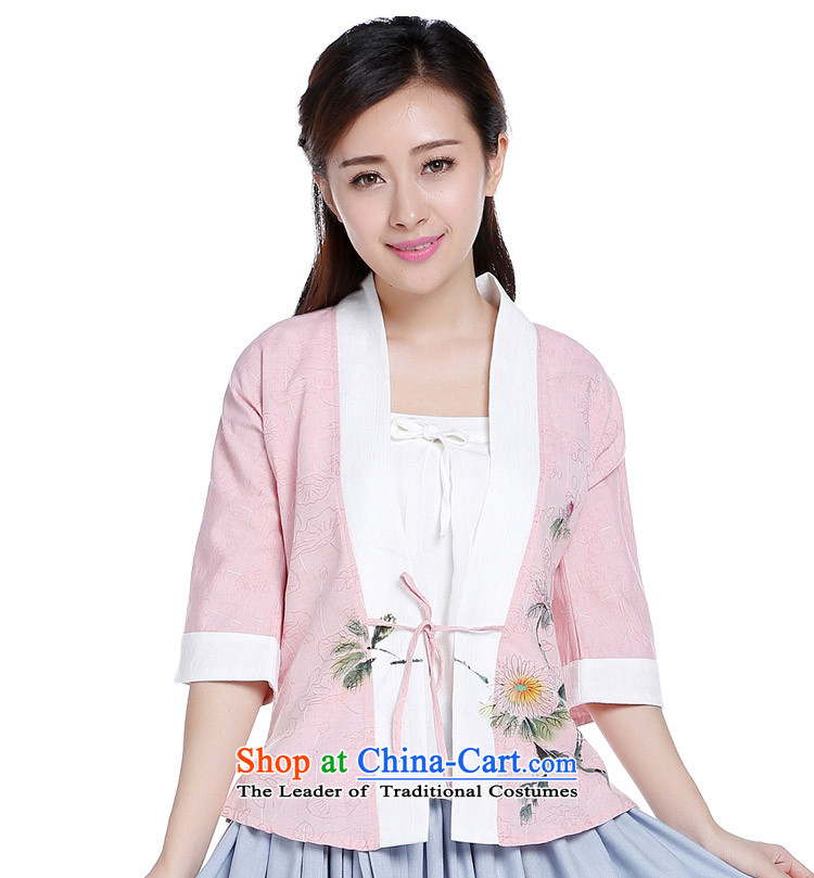 China wind hand-painted daisy improved Ms. Han-chancing cuff Han element cotton linen clothes hemp color code pictures, price S, brand platters! The elections are supplied in the national character of distribution, so action, buy now enjoy more preferential! As soon as possible.
