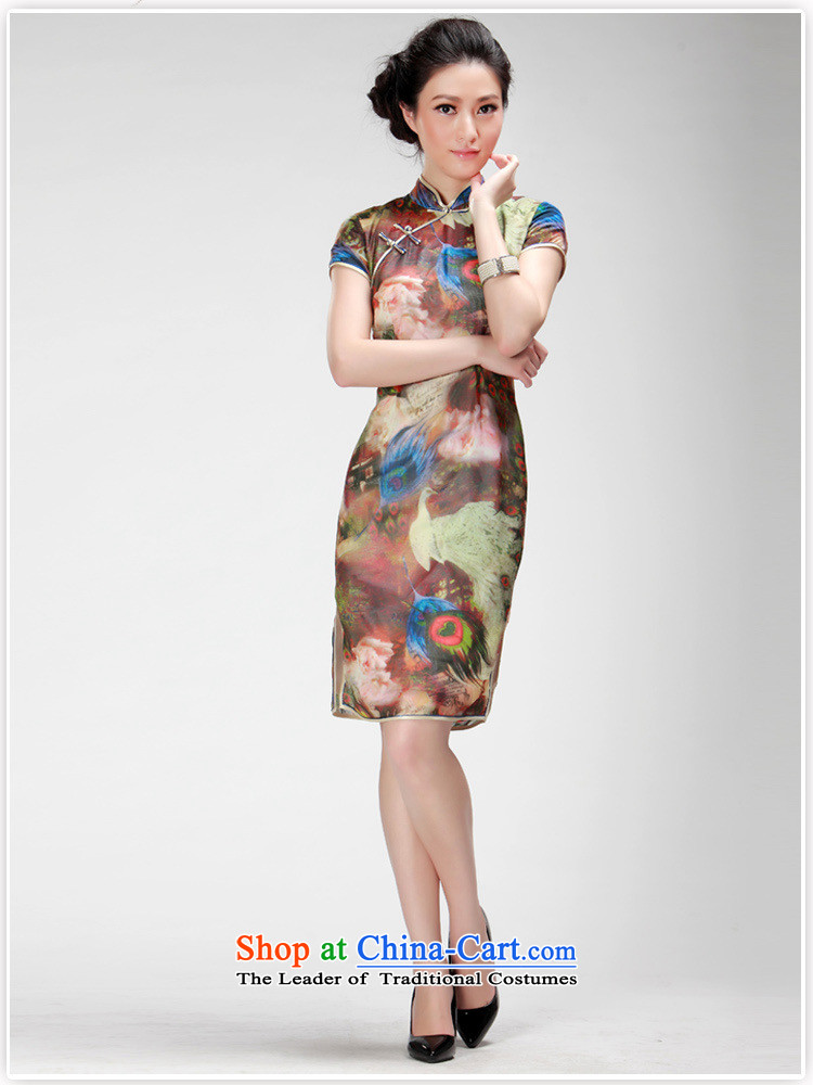 Mano-hwan's new president summer stylish improved national wind retro cheongsam dress daily qipao khaki M picture, prices, brand platters! The elections are supplied in the national character of distribution, so action, buy now enjoy more preferential! As soon as possible.