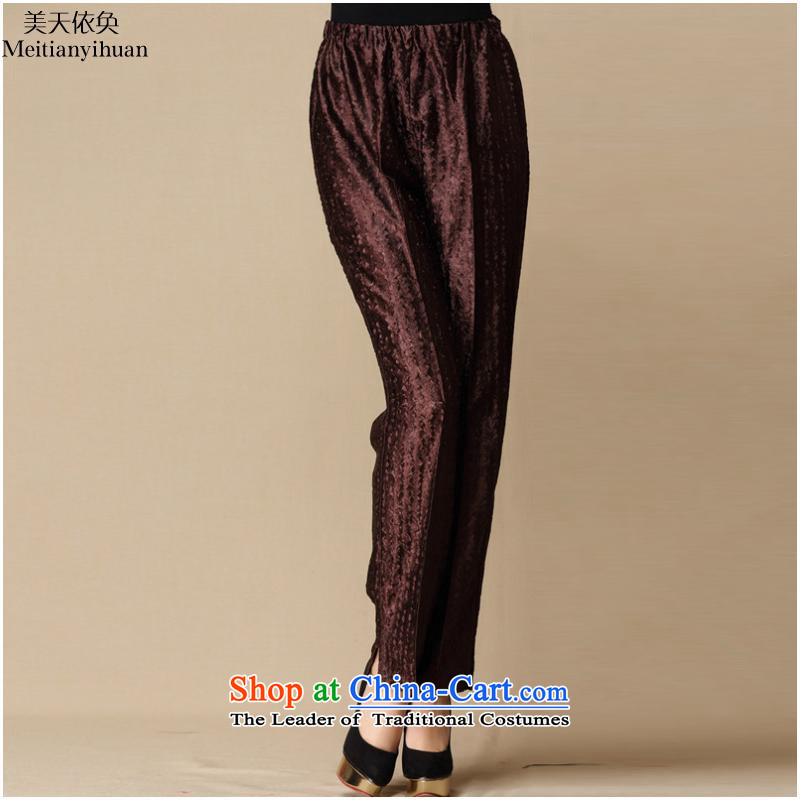 In Tang Dynasty older population pressure folds emulation mother-loose trousers and black, L, days FZ325 in accordance with the property (meitianyihuan) , , , shopping on the Internet