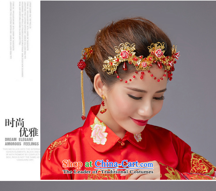 The Friends of ancient headdress flow Su Feng crown for international Chinese qipao-soo marriage Wedding Gifts Wo Service hates makeup and accessories red edging headdress earrings 5 piece set new picture, prices, brand platters! The elections are supplied in the national character of distribution, so action, buy now enjoy more preferential! As soon as possible.