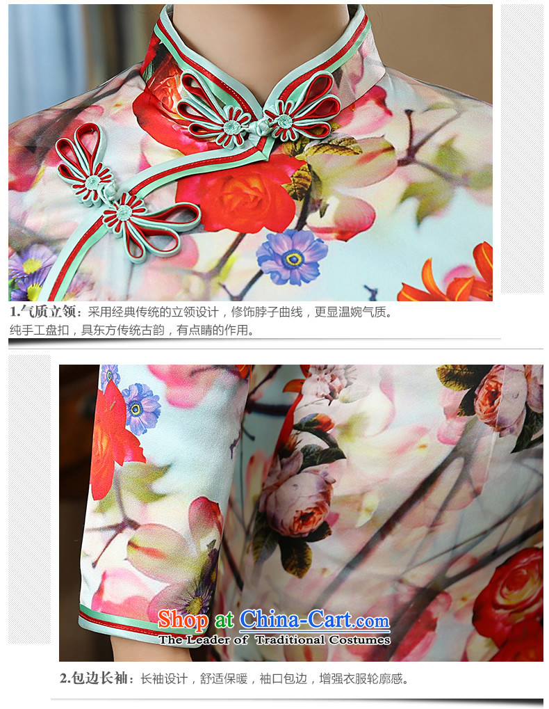 [Sau Kwun Tong] Che Ying 2015 Fall/Winter Collections of new long-sleeved silk cotton retro qipao stamp folder QC5906 skirt suits XL Photo, prices, brand platters! The elections are supplied in the national character of distribution, so action, buy now enjoy more preferential! As soon as possible.