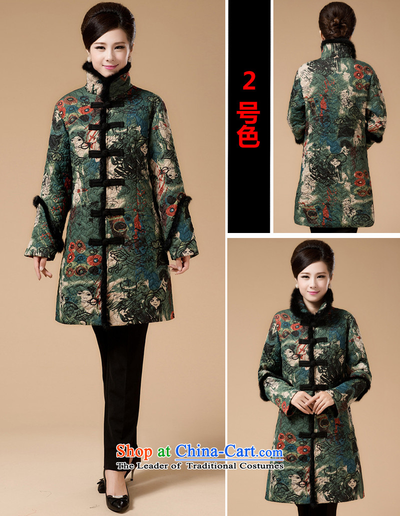 The Cave of the elderly for autumn and winter new thick Tang dynasty windbreaker hip trendy fashion in the long, Ms. Tang dynasty cotton coat 207.6 2 color photo XXL, prices, brand platters! The elections are supplied in the national character of distribution, so action, buy now enjoy more preferential! As soon as possible.