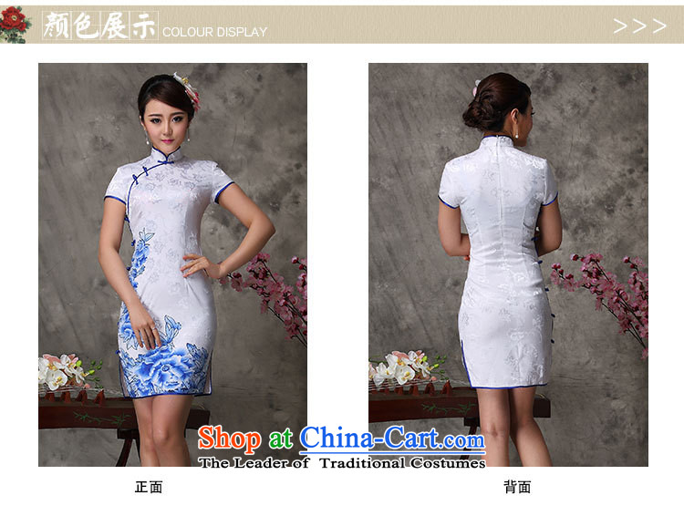 Mano-hwan's qipao summer new Chinese qipao daily retro retro style qipao short, improved White XXL picture, prices, brand platters! The elections are supplied in the national character of distribution, so action, buy now enjoy more preferential! As soon as possible.