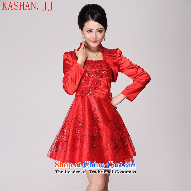 Mano-hwan's qipao updo wedding dresses marriage qipao two kits red qipao 2015 New Red?XL