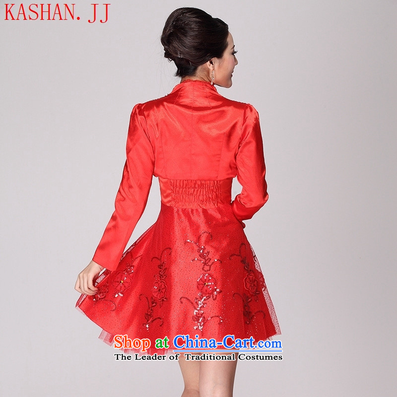 Mano-hwan's qipao updo wedding dresses marriage qipao two kits red qipao 2015 New Red XL, Susan Sarandon KASHAN.JJ BANDYING (Card) , , , shopping on the Internet