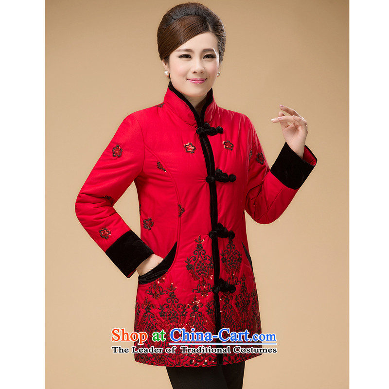 The Cave of the elderly mother in the autumn and winter long Tang dynasty cotton coat national wind in Tang Dynasty older ãþòâ 2078 Black 5XL, Cave of the elderly has been pressed shopping on the Internet