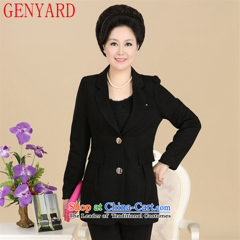 In the number of older women's GENYARD spring and autumn replacing middle-aged mother stylish casual female suits temperament black XXXXL,GENYARD,,, Sau San shopping on the Internet