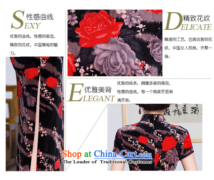 The thousands of fuser 2015 velour 歆 cheongsam dress in the long long, older qipao mother load improved picture color M QD285 qipao picture, prices, brand platters! The elections are supplied in the national character of distribution, so action, buy now enjoy more preferential! As soon as possible.