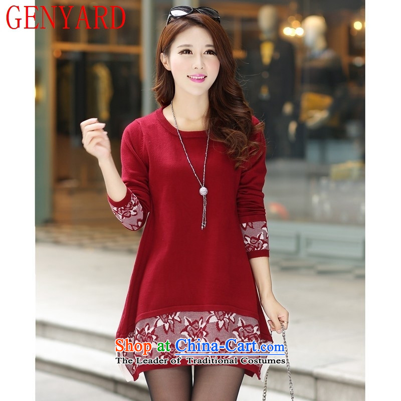 In the number of older women's GENYARD autumn boxed long-sleeved knitwear fashion, elderly mother in long sleeved clothes green XXL,GENYARD,,, shopping on the Internet