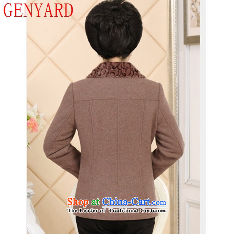 The autumn and winter GENYARD2015 new) women's gross is older large load mother coat grandma blouses red XL,GENYARD,,, shopping on the Internet