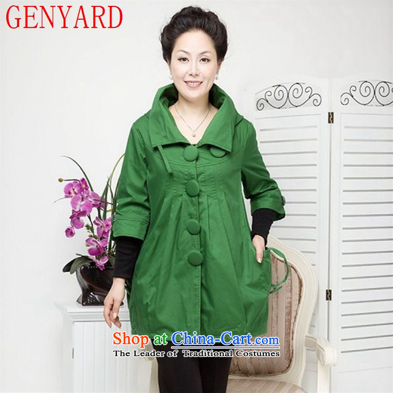 In the number of older women's GENYARD jacket Korean middle-aged female XL-jacket for the new mother of the Spring and Autumn period with beige?XL