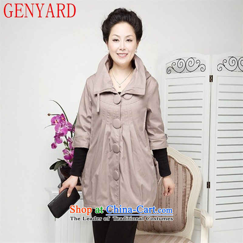 In the number of older women's GENYARD jacket Korean middle-aged female XL-jacket for the new mother of spring and autumn beige XL,GENYARD,,, replacing shopping on the Internet