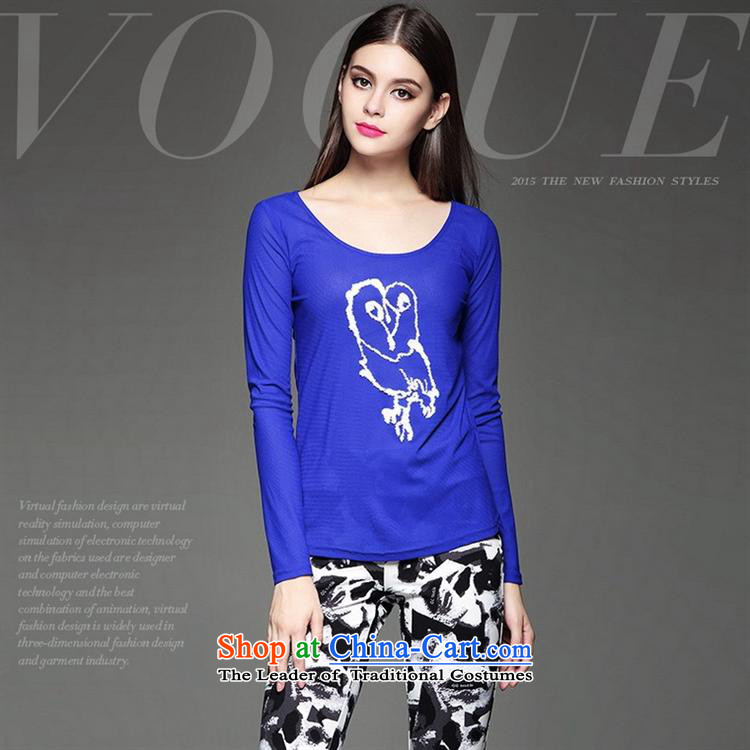 Ya-ting and fashion boutiques European site autumn and winter clothes market new products and stylish animal stamp Sau San video stereo thin blue shirt wild XL Photo, prices, brand platters! The elections are supplied in the national character of distribution, so action, buy now enjoy more preferential! As soon as possible.