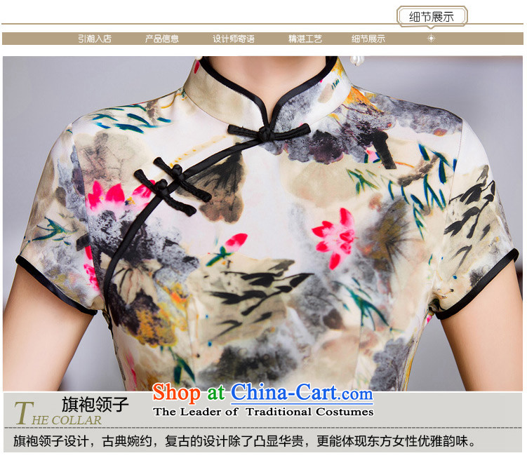 The Jacob Hill 2015 velour 歆 qipao autumn new) Older cheongsam long, mother retro style qipao skirt QD288 landscape painting a picture color pictures, prices, XXL brand platters! The elections are supplied in the national character of distribution, so action, buy now enjoy more preferential! As soon as possible.