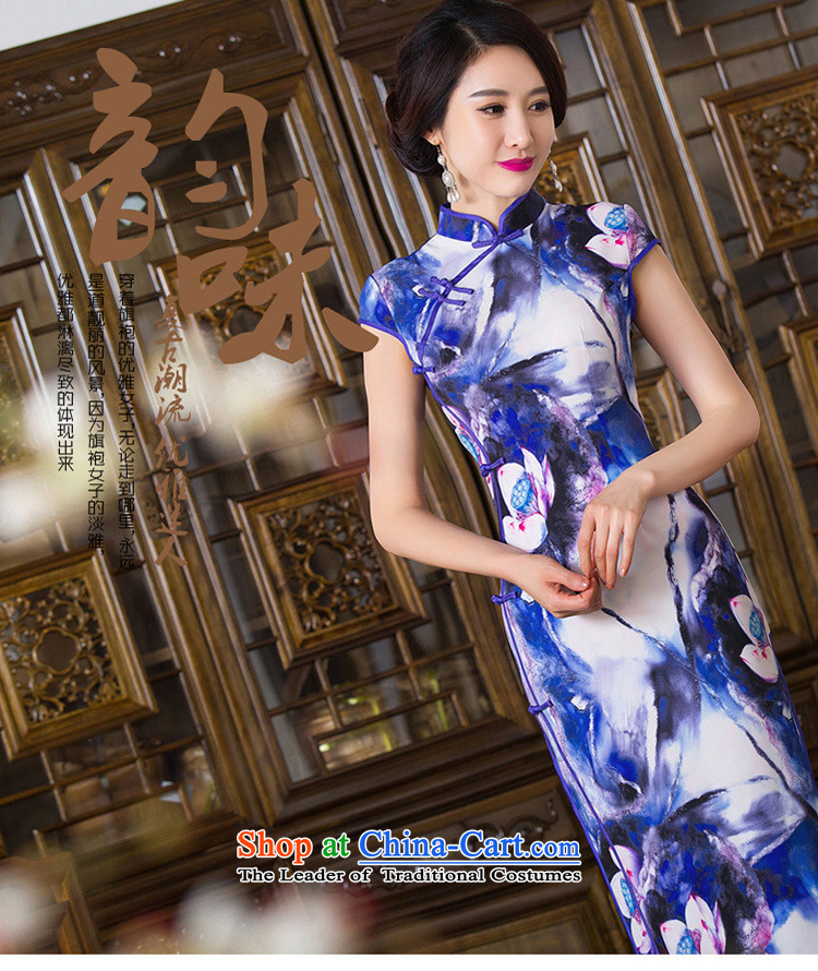 The estimated thousands of new 2015 歆) in the autumn of Qipao Ms. long cheongsam dress dress long retro style qipao skirt QD289 double picture color L photo, prices, brand platters! The elections are supplied in the national character of distribution, so action, buy now enjoy more preferential! As soon as possible.