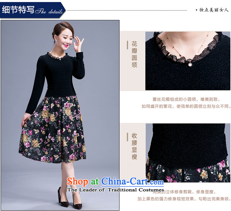Ya-ting stylish shops 2015 Autumn replacing larger Sau San Korean middle-aged female mother who decorated temperament in the skirt long black XL Photo, prices, brand platters! The elections are supplied in the national character of distribution, so action, buy now enjoy more preferential! As soon as possible.