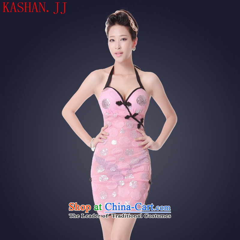 Mano-hwan's sexy female cheongsam dress short skirt nightclubs dress sauna service technician will serve the princess ktv pink , Susan Sarandon bandying (KASHAN.JJ card) , , , shopping on the Internet