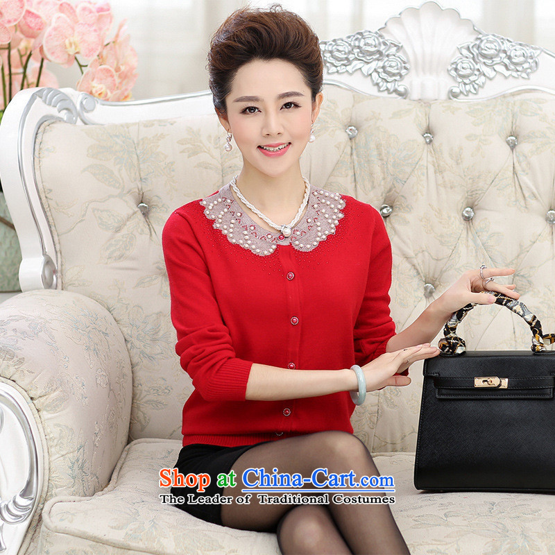 The Secretary for Health concerns of older women shop * replacing autumn replacing cardigan middle-aged Knitted Shirt long-sleeved top female 40-50-year-old mother with autumn and winter coats , L, and jie (RED) has been pressed rvie. shopping on the Inte
