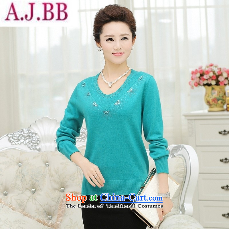 The Secretary for Health related shop * middle-aged moms with large numbers of autumn and winter sweater in older women wear long-sleeved sweater load autumn knitting sweater skyblue 2XL( forming the recommendations 140-160 characters), and related to the