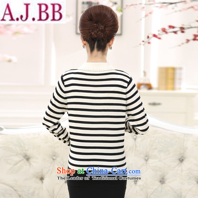 * the new shop and involving older women during the spring and autumn) Knitted Shirt 40-50-year-old mother with large long-sleeved T-shirt middle-aged women purple XL( recommendations 120-140) and Jie (catty rvie.) , , , shopping on the Internet