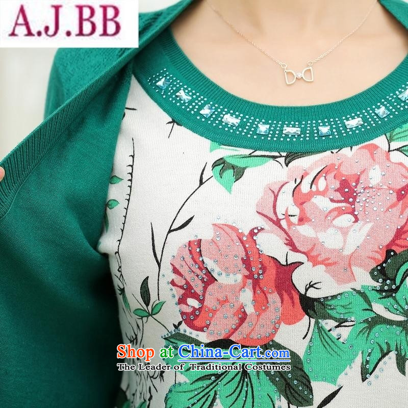 * The autumn and to store new products in the autumn of replacing mother with older summer stamp leave two long-sleeved T-shirt with round collar Knitted Shirt pink 2XL( wholesale recommendations 140-160 characters), and related to the burden of (rvie.) ,