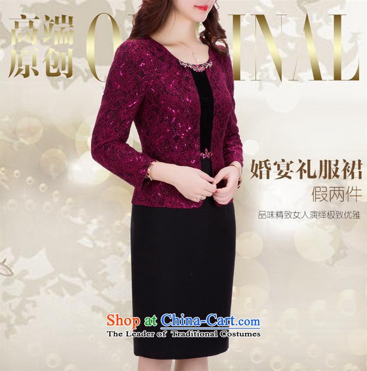 Ya-ting large Shop Boxed autumn load wedding mother lace wedding dresses, Mother and Mother-Wedding dress purple lace A L picture, prices, brand platters! The elections are supplied in the national character of distribution, so action, buy now enjoy more preferential! As soon as possible.