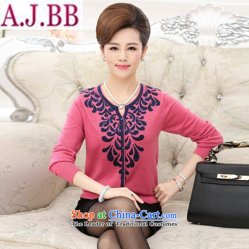 And involved shop New) Autumn *2015 MOM pack long-sleeved T 桖 V-neck shirt, older women had darned knitting sweater thin coat pink forming the recommendations 140-160 characters), Jin 3XL( closely involved (rvie.) , , , shopping on the Internet