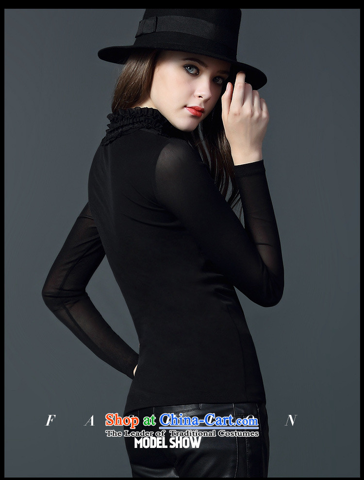 The Secretary for Health related shop women* 2015 autumn and winter new European and American ballet mesh yarn stitching long-sleeved shirt, forming the graphics thin black S pictures, burglary price, brand platters! The elections are supplied in the national character of distribution, so action, buy now enjoy more preferential! As soon as possible.
