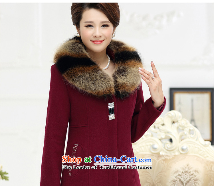 The Secretary for Health related shop * middle-aged female woolen coats wedding mother load? boxed long-sleeved sweater in autumn of the elderly in the larger autumn and winter wine red 4XL Photo, prices, brand platters! The elections are supplied in the national character of distribution, so action, buy now enjoy more preferential! As soon as possible.