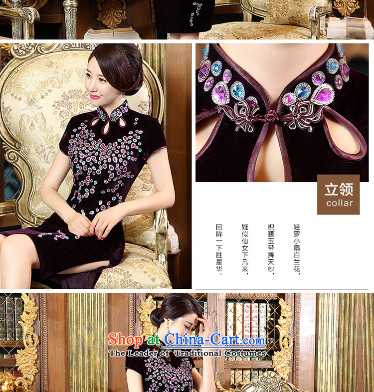 The pro-am cheongsam dress Kim large scouring pads installed MOM 2015 Autumn new daily improvement older stylish dresses in short-sleeved 3XL) Picture, prices, brand platters! The elections are supplied in the national character of distribution, so action, buy now enjoy more preferential! As soon as possible.