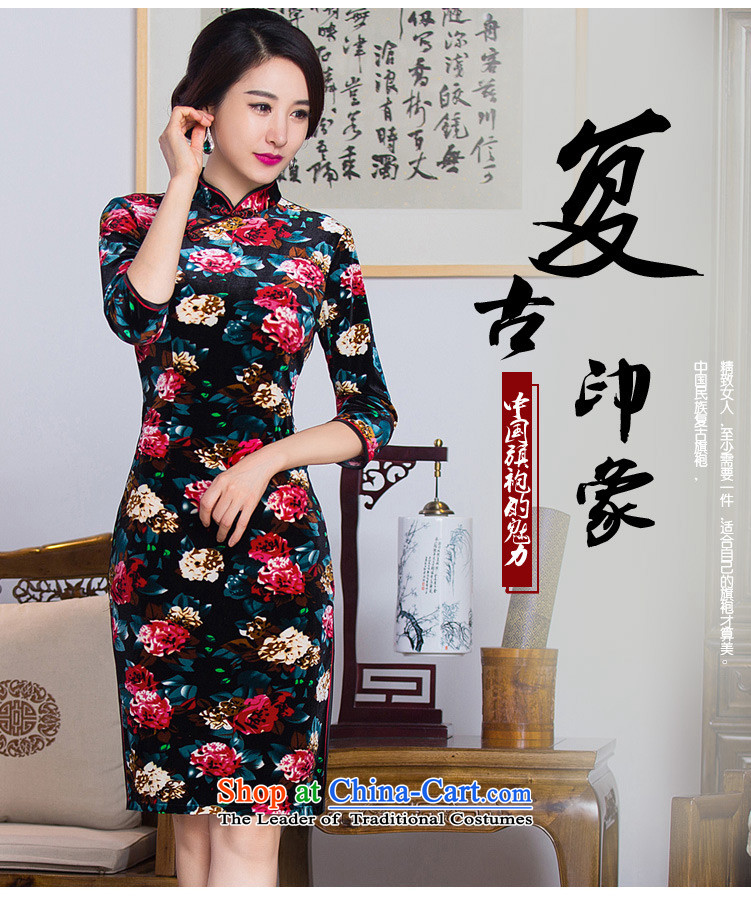 The ink on the 2015 retro 歆 dream qipao autumn new) cuff from older improved cheongsam dress in long skirt QD291 qipao stylish color pictures picture, prices, L brand platters! The elections are supplied in the national character of distribution, so action, buy now enjoy more preferential! As soon as possible.