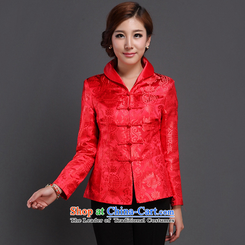 The Cave of the elderly by 2015 new moms with autumn jackets and stylish Ms. Sau San Tong load improved lapel Y163 BOURDEAUX 3XL, Cave of the elderly has been pressed shopping on the Internet