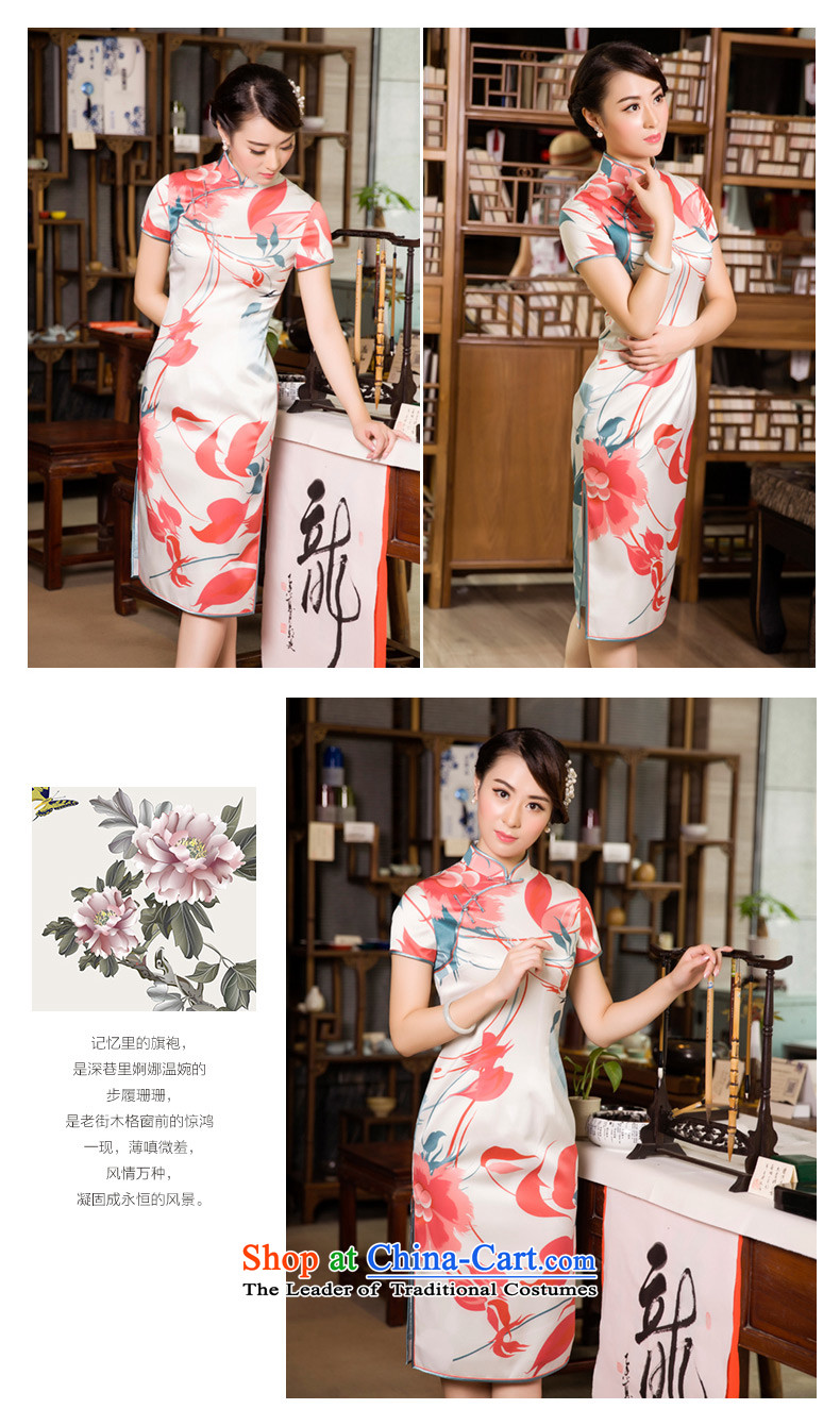 The Wu female red autumn in long skirt 2015 new qipao daily retro silk cheongsam dress Sau San rose red M picture, prices, brand platters! The elections are supplied in the national character of distribution, so action, buy now enjoy more preferential! As soon as possible.