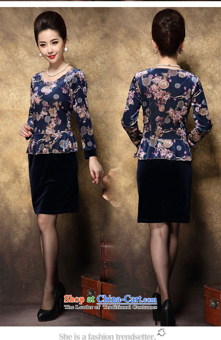 Flower 媤 2015 Autumn replacing new middle-aged Sau San video thin stamp long-sleeved Kim velvet suit XL Photo, prices, brand platters! The elections are supplied in the national character of distribution, so action, buy now enjoy more preferential! As soon as possible.