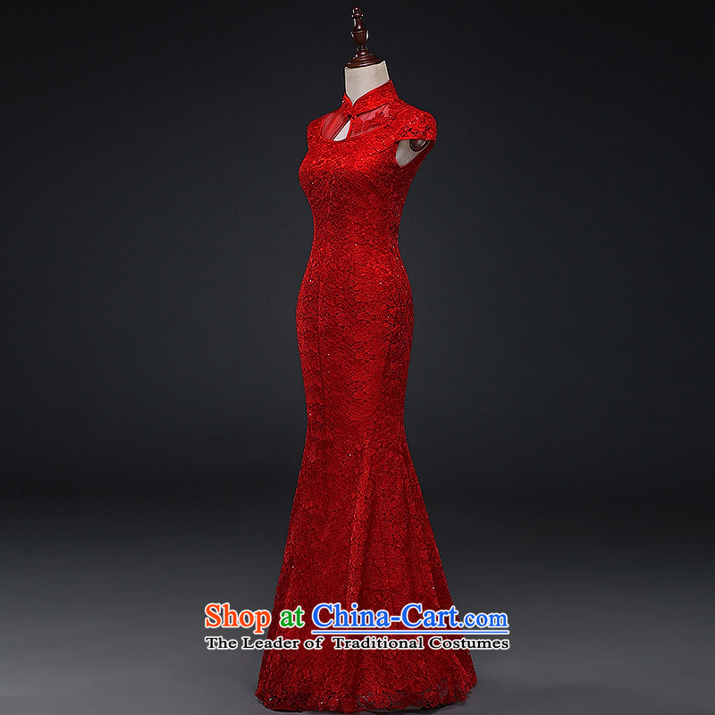 Hillo XILUOSHA) Lisa (qipao upscale married bride qipao retro bows services lace wedding dresses dress Chinese New Year 2015 Red XL, Hillo Lisa (XILUOSHA) , , , shopping on the Internet