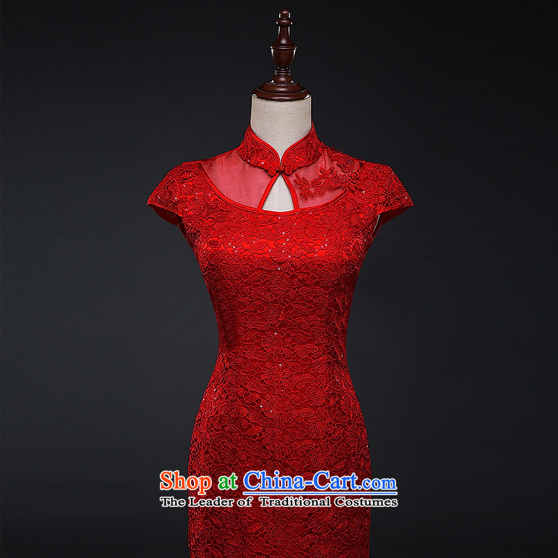 Hillo XILUOSHA) Lisa (qipao upscale married bride qipao retro bows services lace wedding dresses dress Chinese New Year 2015 Red XL, Hillo Lisa (XILUOSHA) , , , shopping on the Internet
