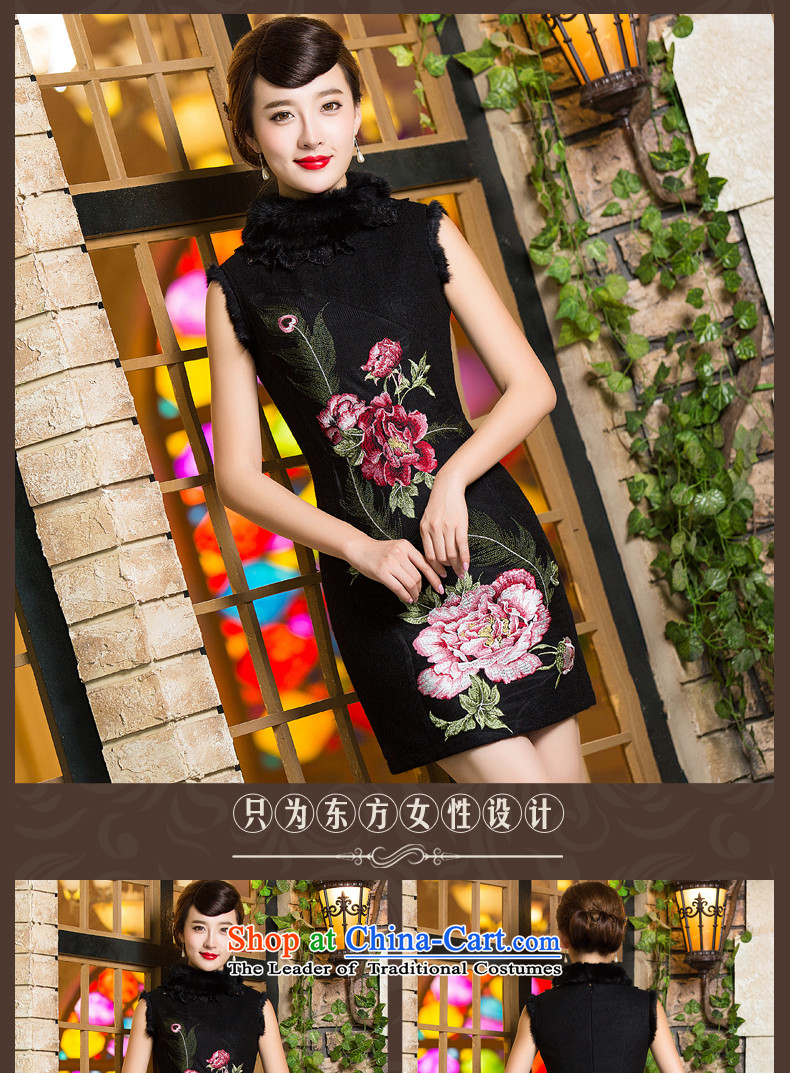 Eason Chan point cheongsam dress 2015 new stylish improved wool is Winter Chinese gross for Sau San dresses black M picture, prices, brand platters! The elections are supplied in the national character of distribution, so action, buy now enjoy more preferential! As soon as possible.