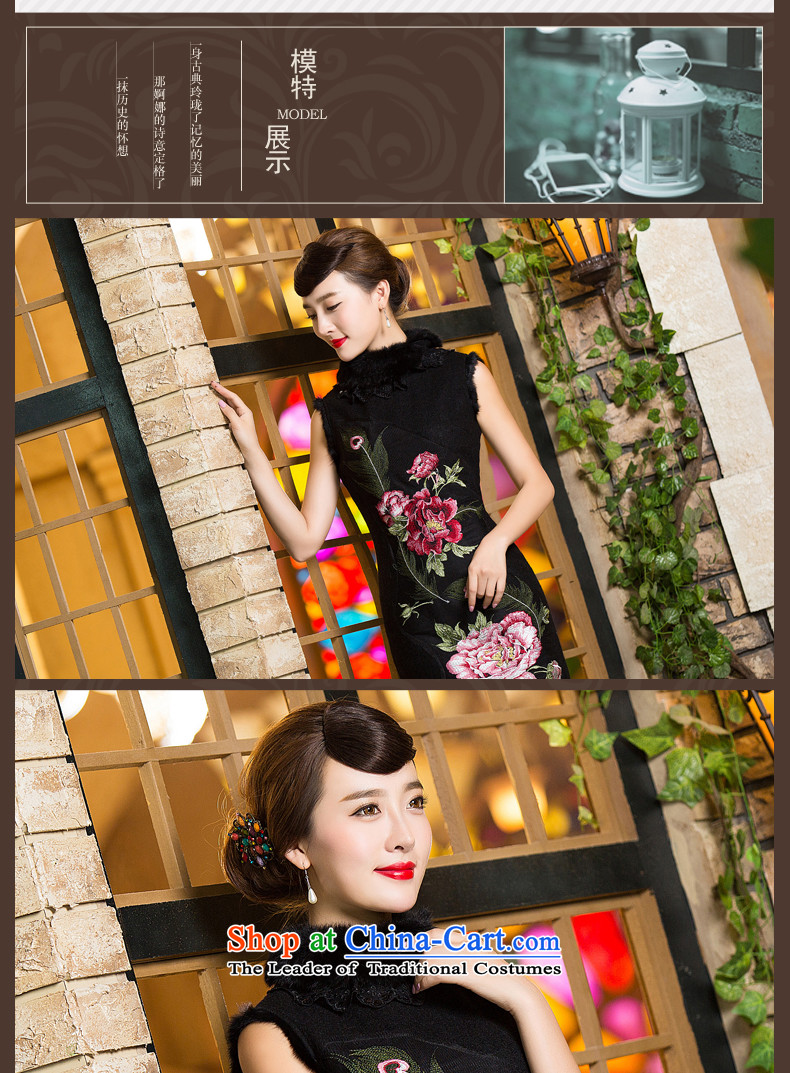 Eason Chan point cheongsam dress 2015 new stylish improved wool is Winter Chinese gross for Sau San dresses black M picture, prices, brand platters! The elections are supplied in the national character of distribution, so action, buy now enjoy more preferential! As soon as possible.