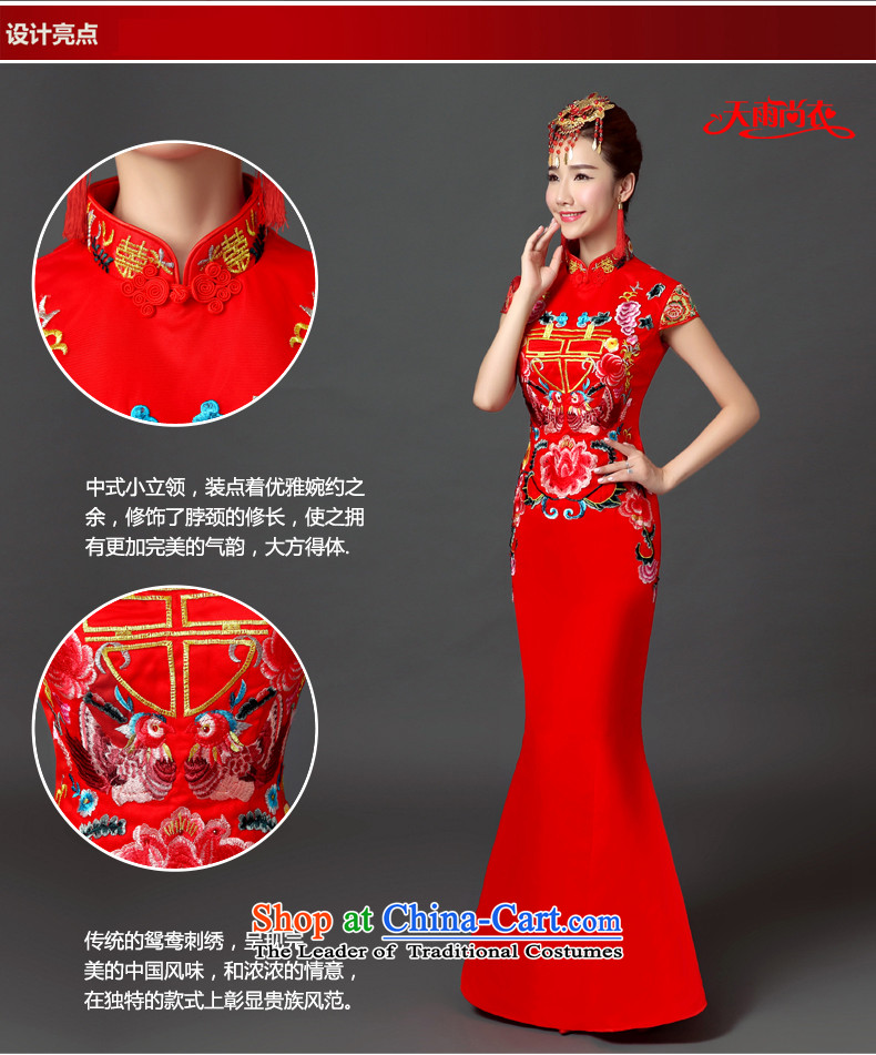 Rain Coat 2015 Autumn yet wedding dresses new Chinese long large graphics thin crowsfoot qipao marriages bows services QP546 RED L picture, prices, brand platters! The elections are supplied in the national character of distribution, so action, buy now enjoy more preferential! As soon as possible.