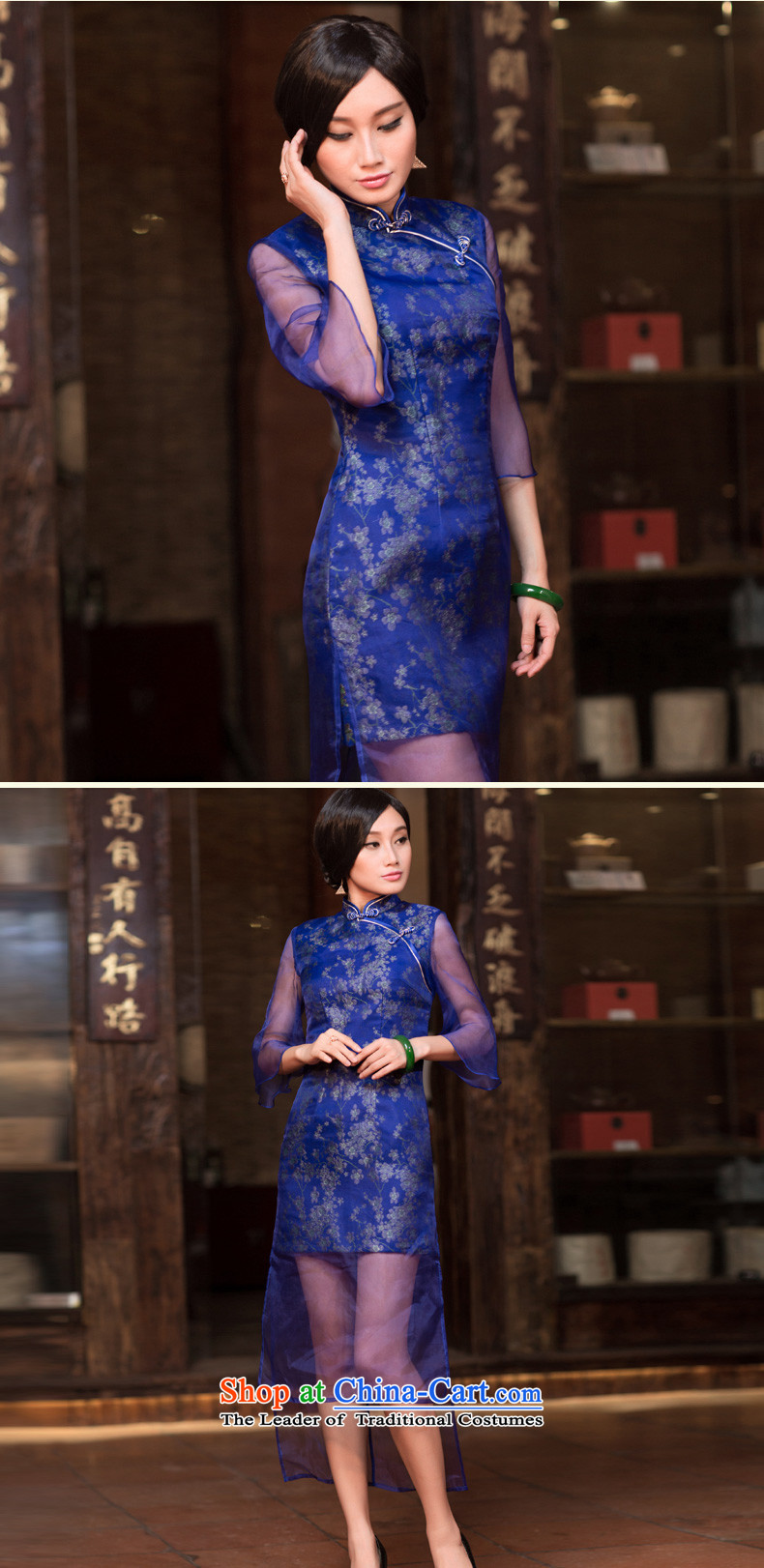 Chinese New Year 2015 classic-long-sleeved improved Stylish retro cheongsam dress autumn, Tang Dynasty Chinese dress suit Female M pictures, prices, brand platters! The elections are supplied in the national character of distribution, so action, buy now enjoy more preferential! As soon as possible.