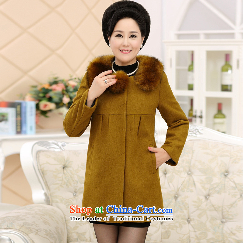 The Secretary for Health concerns of older women shop * woolen coats?? for autumn and winter by sub-thick with middle-aged moms. Long cashmere overcoat Qiu Xiang XL( WONG suggested that the burden and involved), 90-110 (rvie.) , , , shopping on the Intern