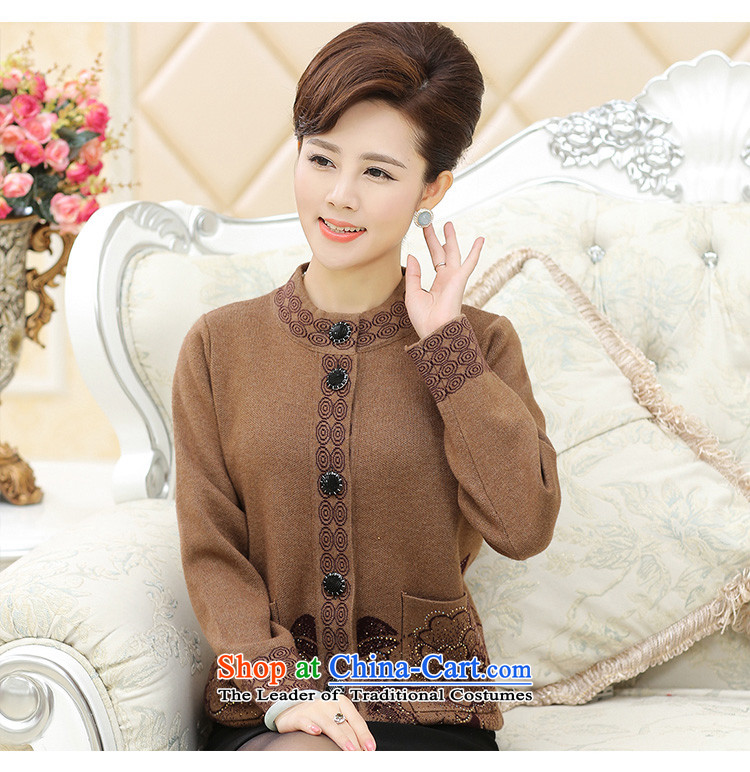 The Secretary for Health related shop in the new Elderly *2015 Women Fall/Winter Collections thick knitted cardigans middle-aged moms large load wool cardigan brown L(110) picture, prices, brand platters! The elections are supplied in the national character of distribution, so action, buy now enjoy more preferential! As soon as possible.