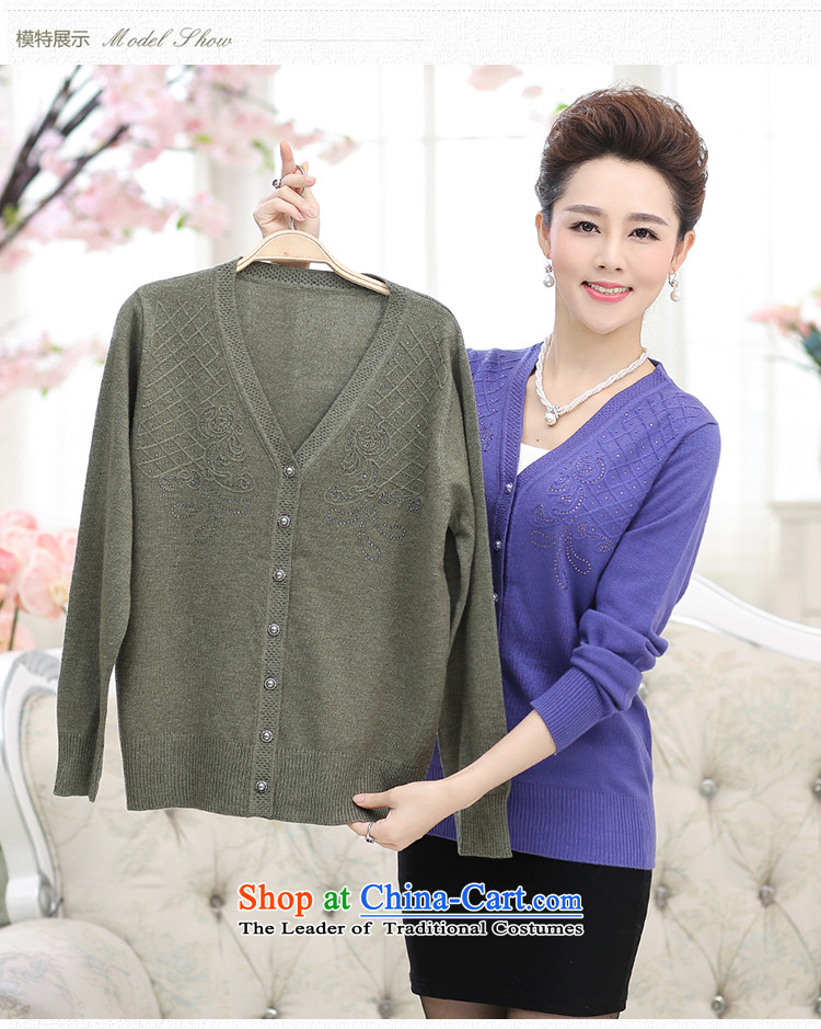 And related shop *2015 autumn and winter in the new V-Neck Mount mother older knitting cardigan sweater large 40-50 loose coat pickles jacket green 3XL picture, prices, brand platters! The elections are supplied in the national character of distribution, so action, buy now enjoy more preferential! As soon as possible.