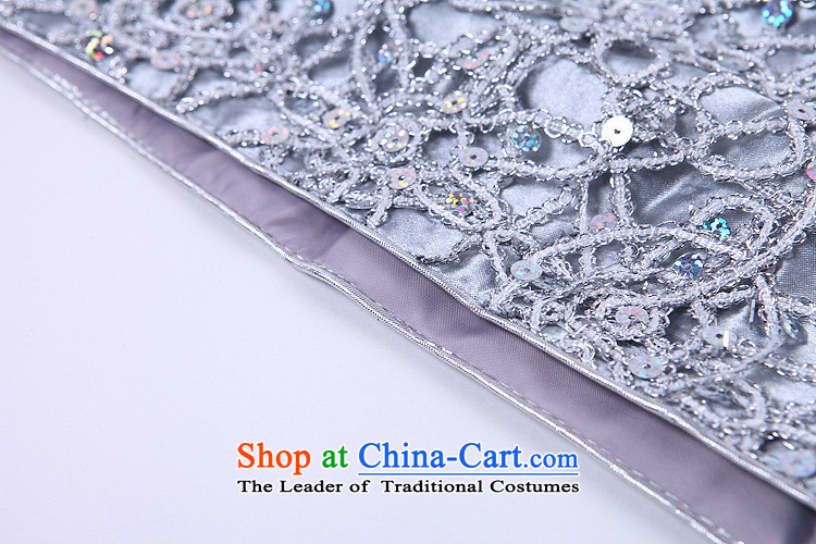 2015 new stylish collar dress engraving on-chip banquet long qipao Sau San silver M picture, prices, brand platters! The elections are supplied in the national character of distribution, so action, buy now enjoy more preferential! As soon as possible.