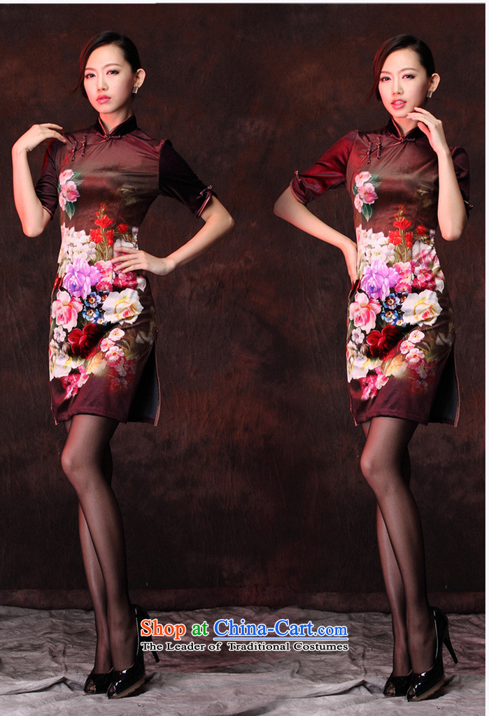 The spring of the year 2015 may also spread new product improvement and Stylish retro-cashmere stamp daily short of qipao in Figure XXL pictures cuff, prices, brand platters! The elections are supplied in the national character of distribution, so action, buy now enjoy more preferential! As soon as possible.