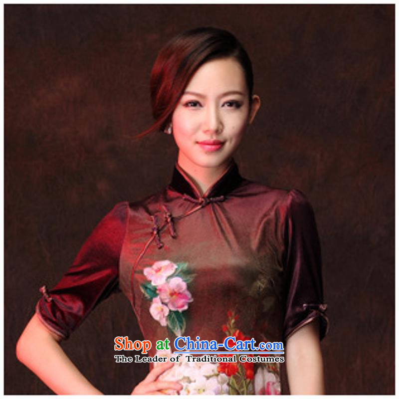 The spring of the year 2015 may also spread new product improvement and Stylish retro-cashmere stamp daily short of qipao in Figure XXL, cuff and involved (rvie.) , , , shopping on the Internet