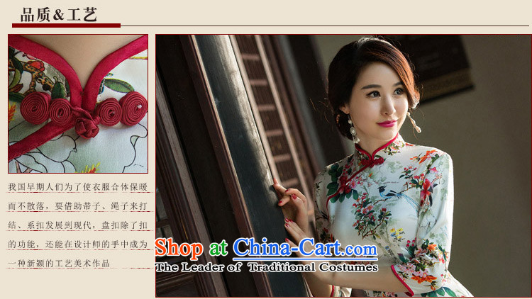 The cross-sa data code 2015 retro improvement in the autumn of qipao cheongsam dress long new president in cuff cheongsam dress SZ3M012 picture color photo 2 S, prices, brand platters! The elections are supplied in the national character of distribution, so action, buy now enjoy more preferential! As soon as possible.