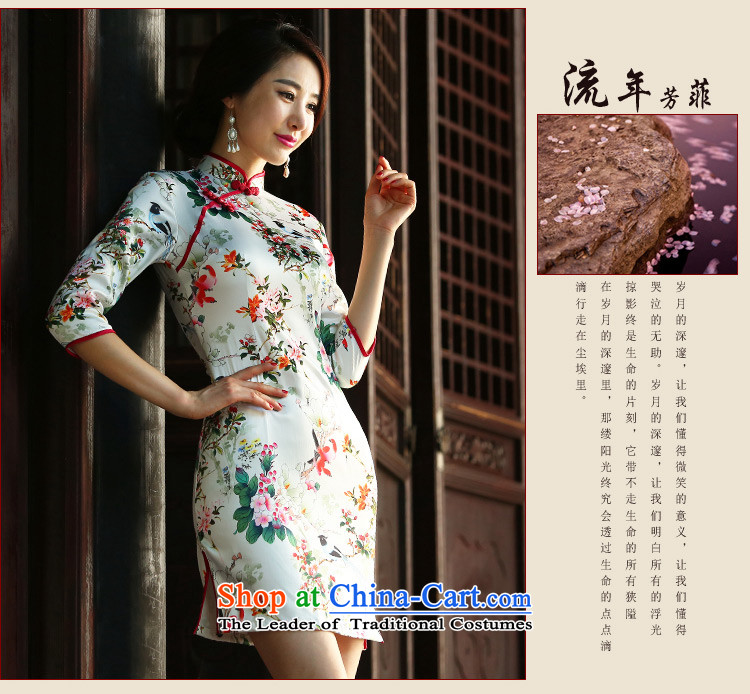 The cross-sa data code 2015 retro improvement in the autumn of qipao cheongsam dress long new president in cuff cheongsam dress SZ3M012 picture color photo 2 S, prices, brand platters! The elections are supplied in the national character of distribution, so action, buy now enjoy more preferential! As soon as possible.