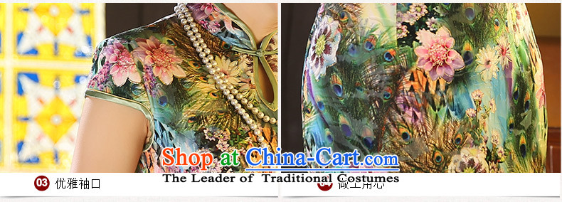 The cross-green velvet 2015 歆 qipao autumn in older cheongsam dress Ms. long load improved cheongsam dress mother ZA9806 picture color S picture, prices, brand platters! The elections are supplied in the national character of distribution, so action, buy now enjoy more preferential! As soon as possible.