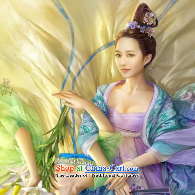  The new 2015 Syria hour movie version Wu Xu Hui of the same costume photo building photography subject ancient clothing you can multi-select attributes by using the girl child princess light green dress costume light yellow photo building are suitable fo